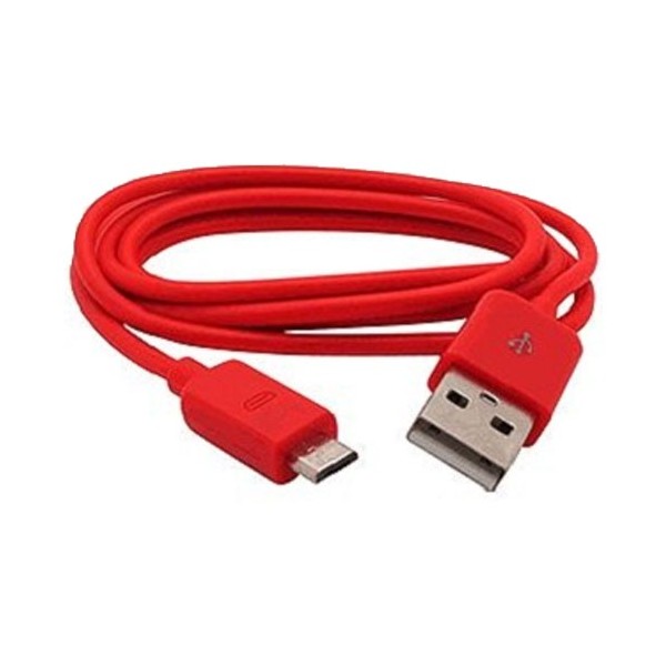 Cable USB a micro USB 1 metro rojo FusionStore Informática